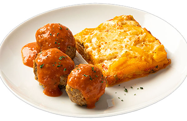 Albóndigas con Lasagna