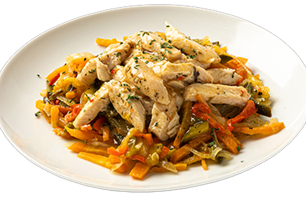 Wok de Pollo y Vegetales