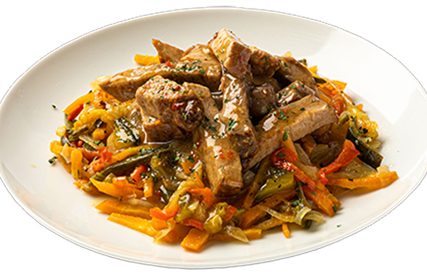 Wok de Cerdo y Vegetales