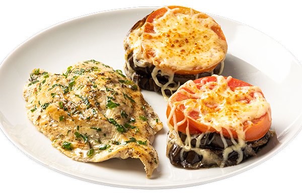 Churrasquito de Pollo con Berenjenas